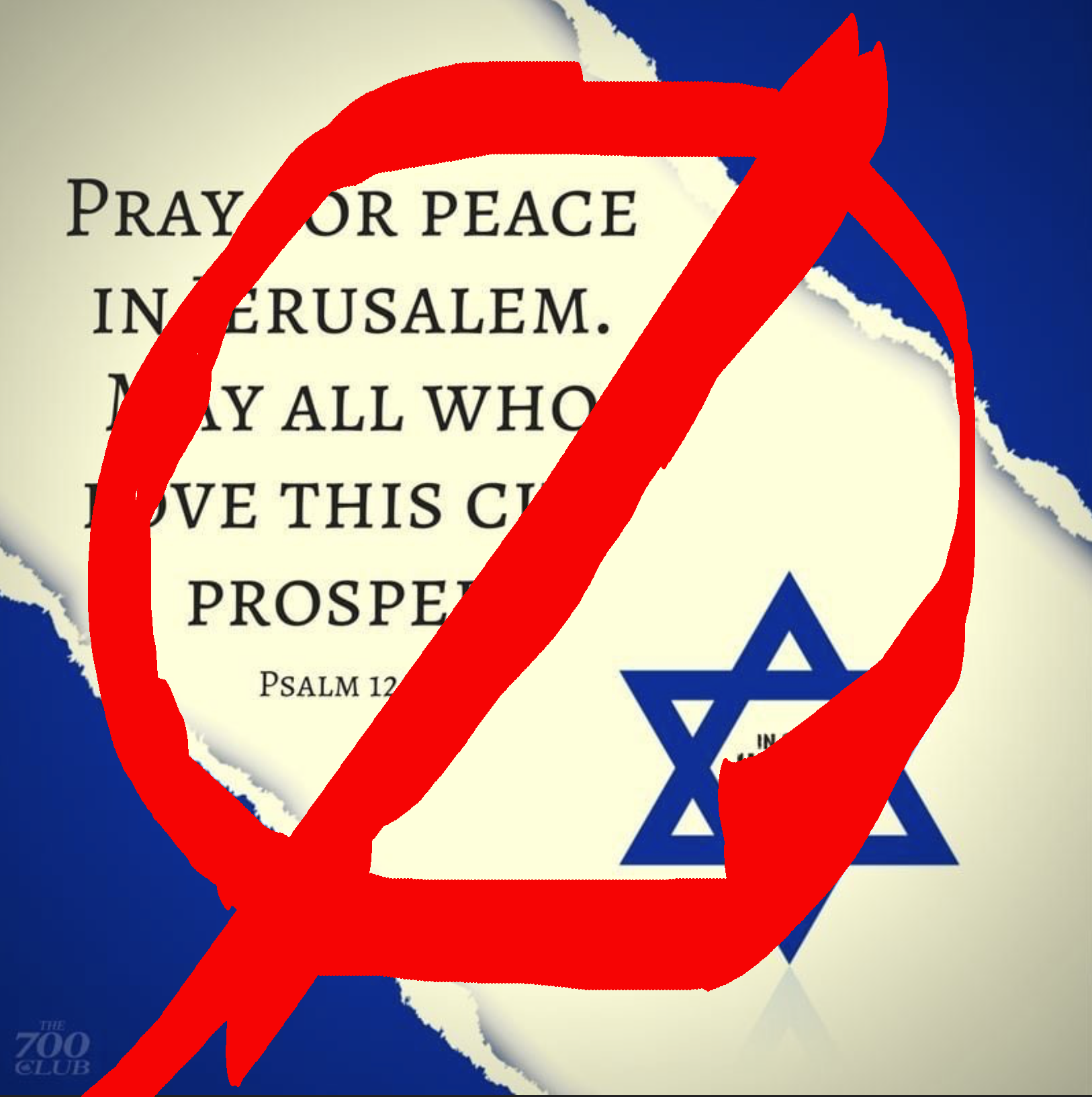 Why I Will NOT Pray for the Peace of Israel